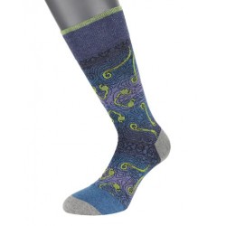 Ανδρικές κάλτσες βαμβακερές με σχέδιο λαχούρ σε μπλε χρώμα